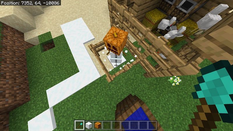 Как сделать снеговика в Minecraft9