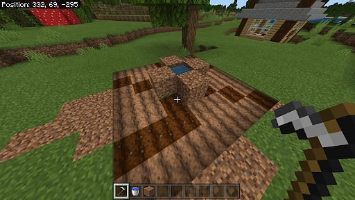  Как сделать сельхозугодья в Minecraft4 